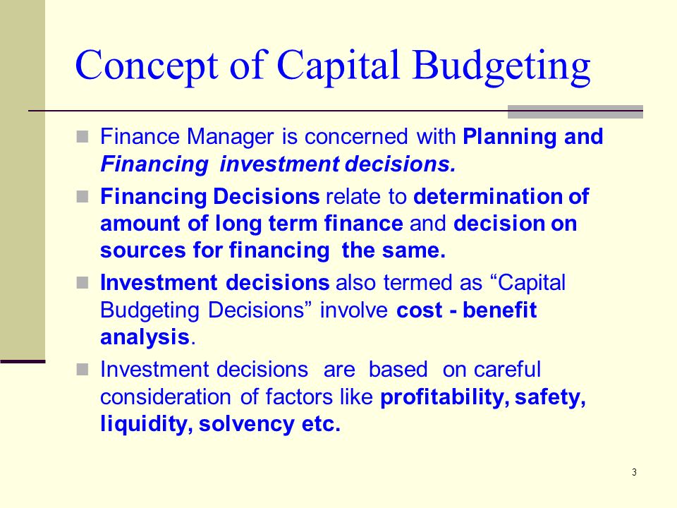 Process of Capital Budgeting